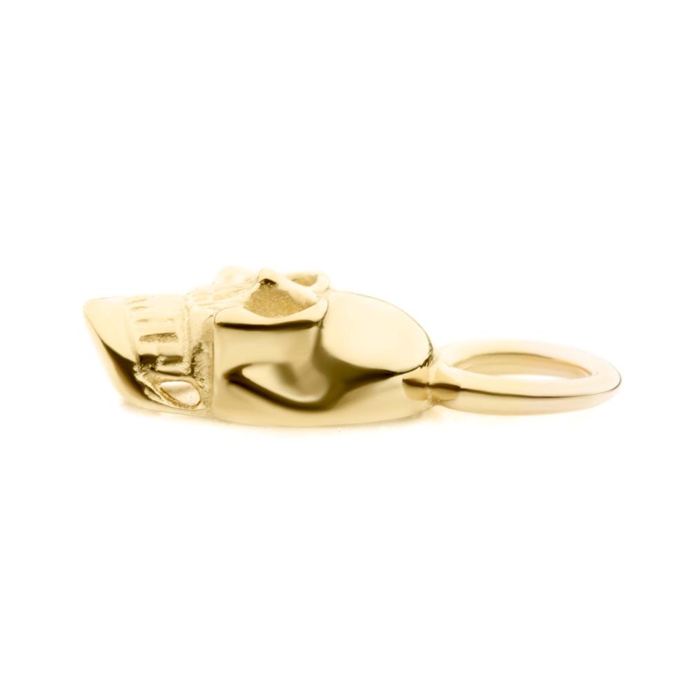14Kt Yellow Gold Skull Charm