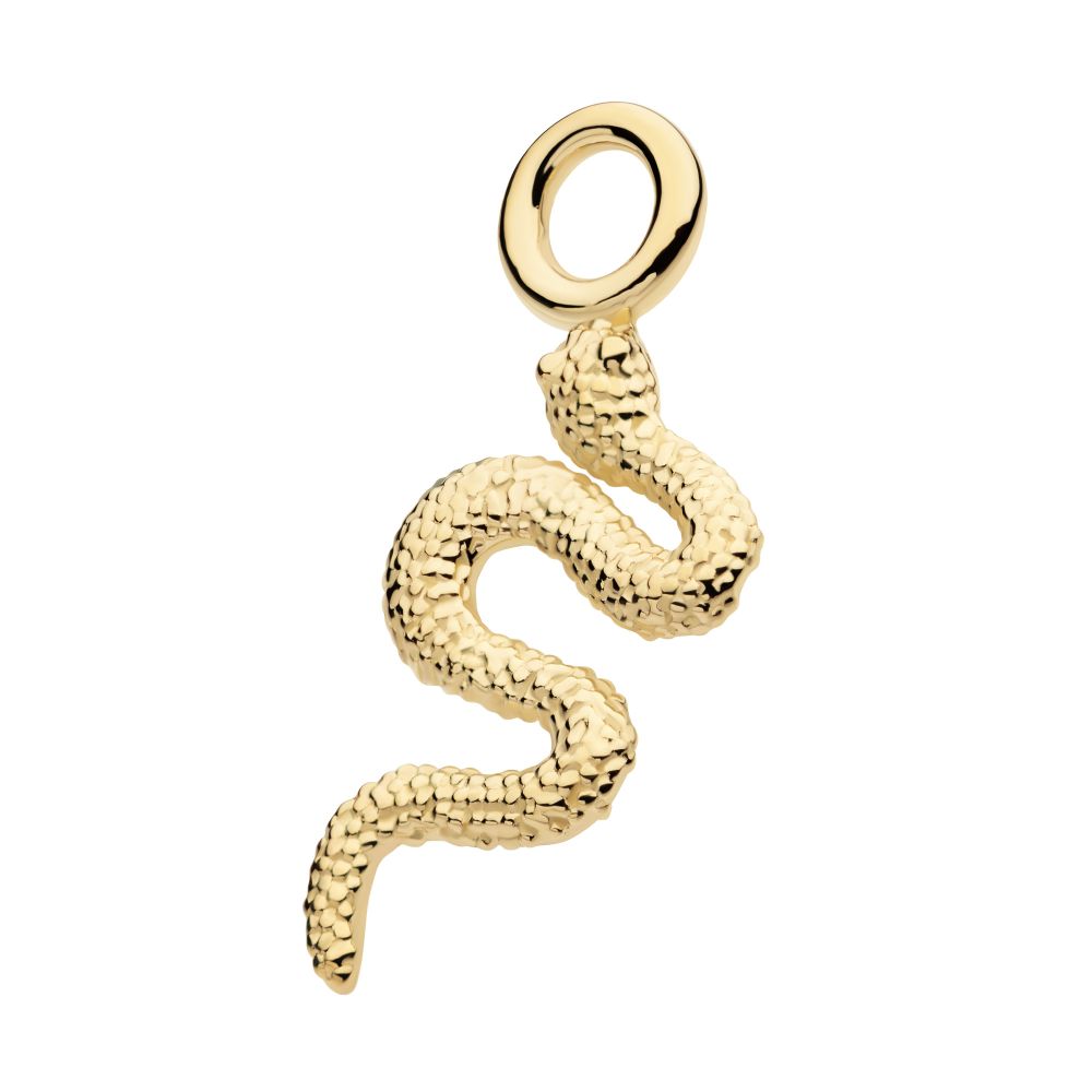 14Kt Yellow Gold Snake Charm