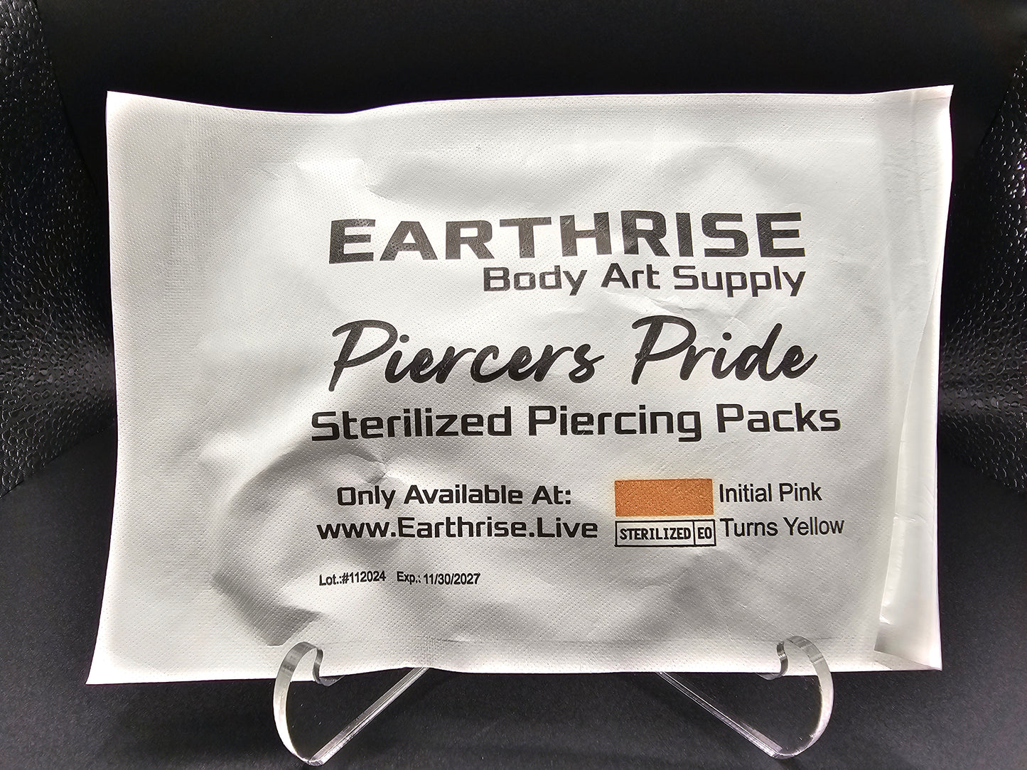 50 CT STERILIZED PIERCING PACK Ver. 2.0 - Cork, Q-Tip, Gauze & Rubber Band