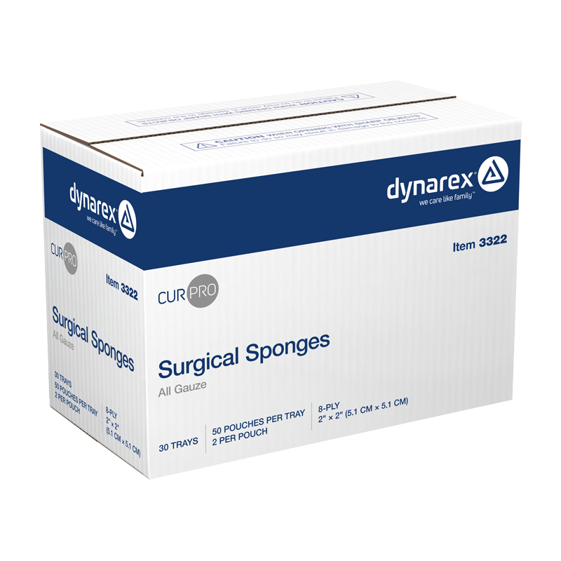 Sterile Surgical Gauze Sponge - 2" x 2" 2 per pack