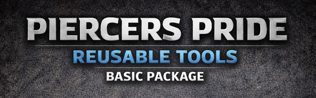 Piercers Pride Reusable Tools Basic Starter Pack