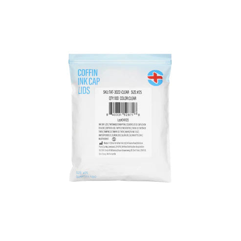 Saferly Coffin Ink Cap Lids — #25 — Bag of 200