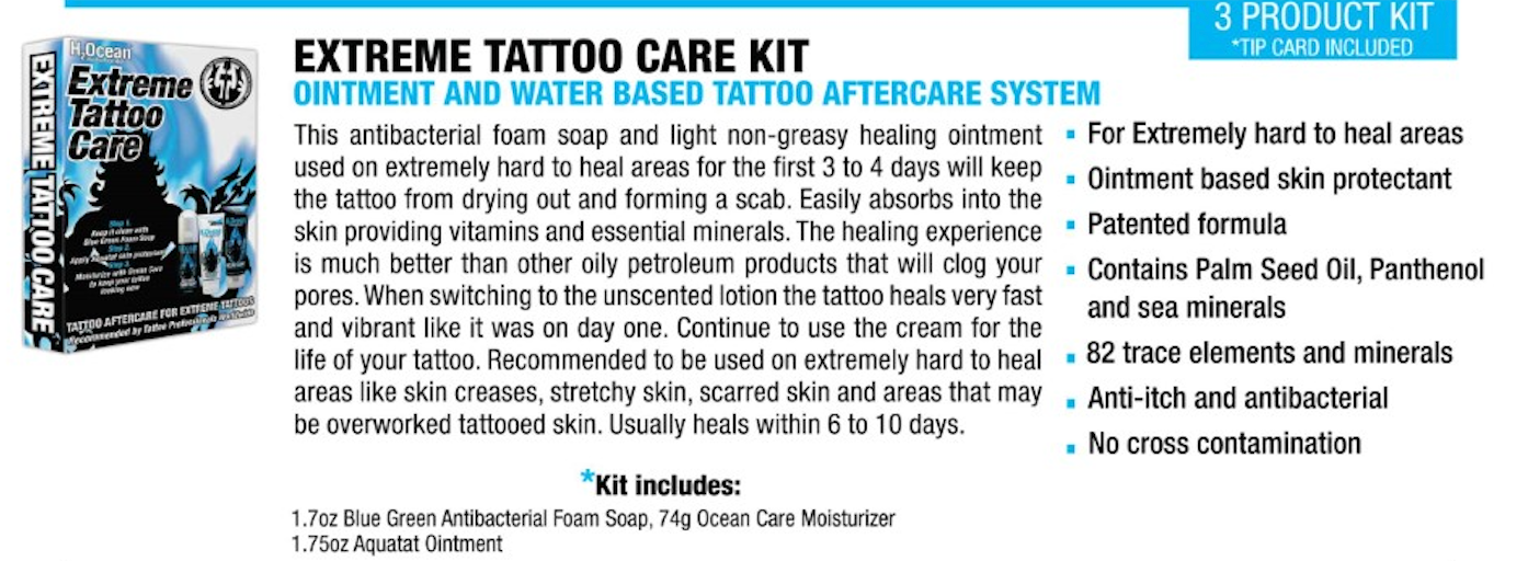 ULTIMATE TATTOO CARE KIT (SOAP/CREAM/FOAM)
