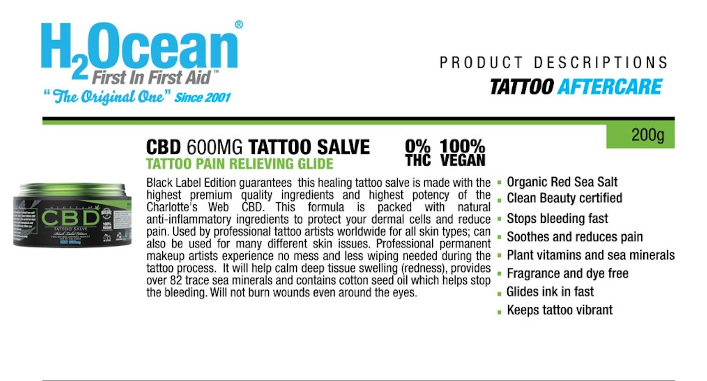600mg cod tattoo salve