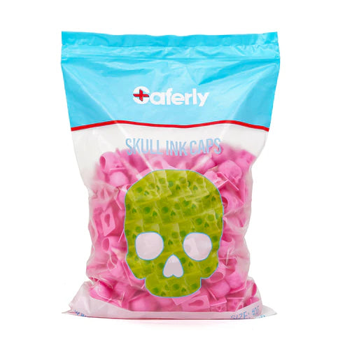 Saferly Skull ECO Ink Caps — Size #16 (Large) — Bag of 200