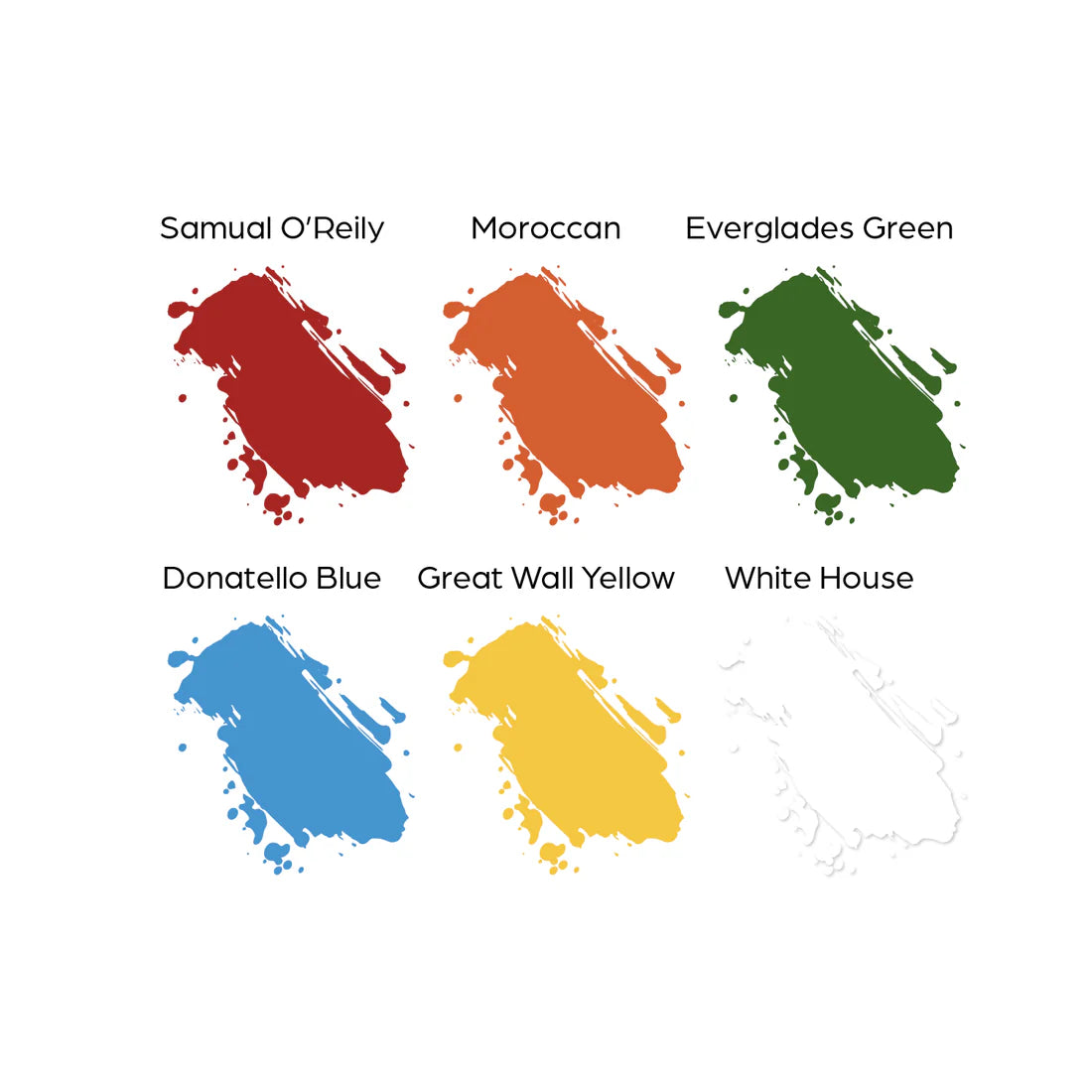 6 Color simple set world famous 1oz