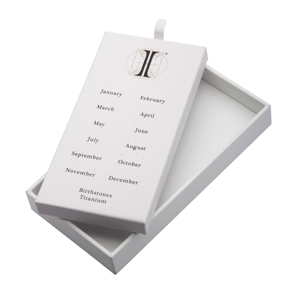 24 Hole White Leatherette Pad for Titanium Birthstone Tops