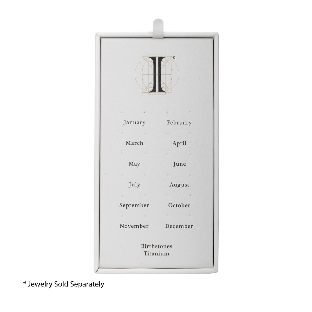 24 Hole White Leatherette Pad for Titanium Birthstone Tops