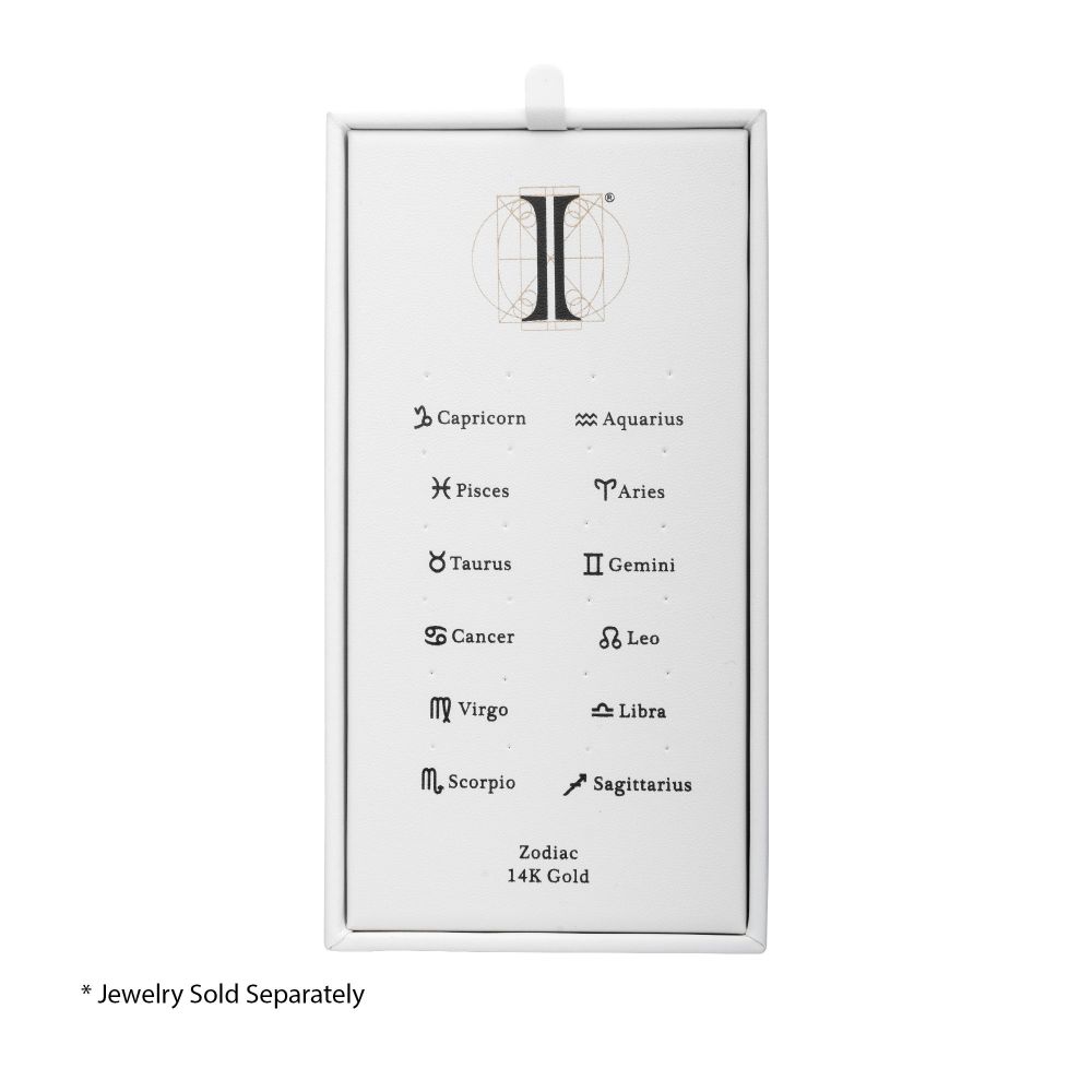 24 Hole White Leatherette Pad for 14Kt Gold Zodiac Tops