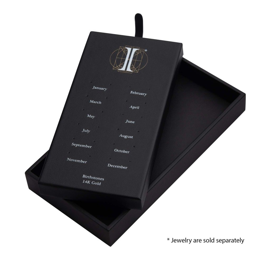 24 Hole Black Leatherette Pad for 14Kt Gold Birthstone Tops