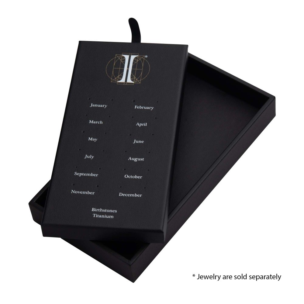 24 Hole Black Leatherette Pad for Titanium Birthstone Tops