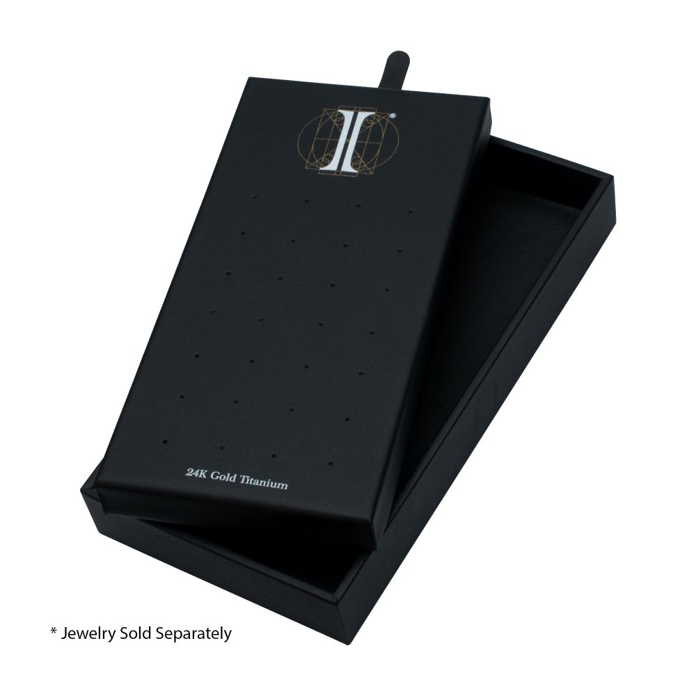 28 Hole Black Leatherette Pad for 24Kt Gold PVD Titanium Tops