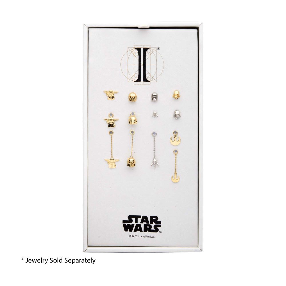 28 Hole White Leatherette Pad for 14Kt Gold Star Wars Jewelry