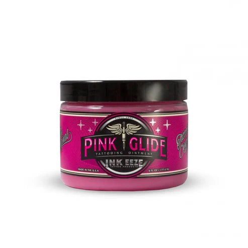 INK-EEZE pink Vert Tattooing Ointment - 16oz Jar