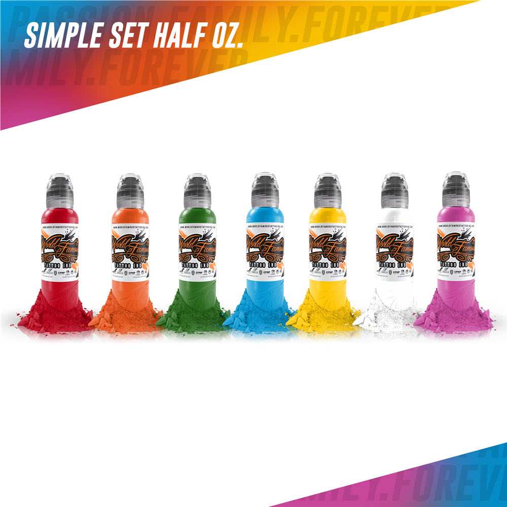 7 COLOR SIMPLE SET WORLD FAMOUS