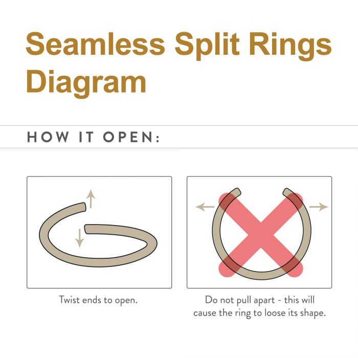 Titanium Seamless Split Ring