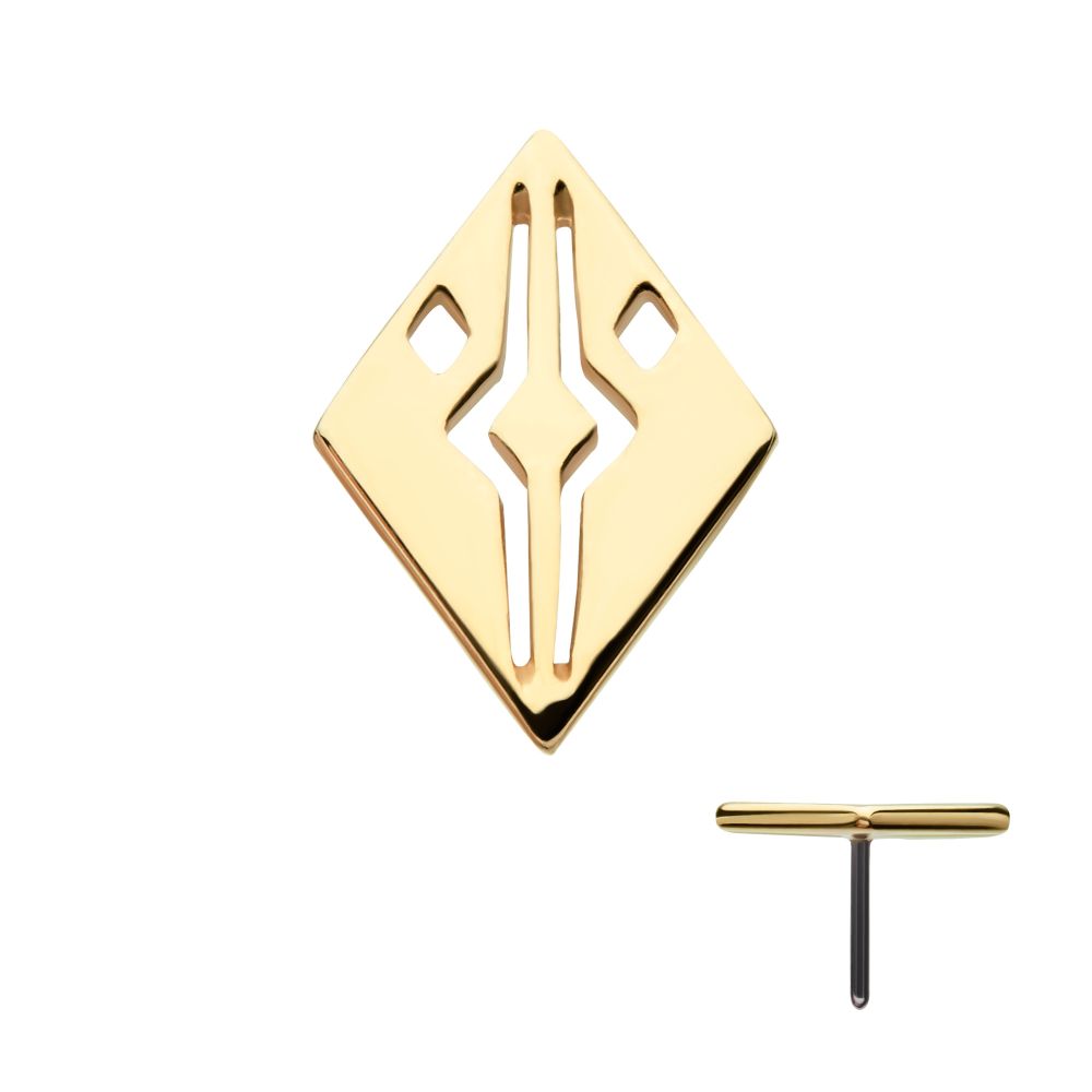 14Kt Yellow Gold Threadless Star Wars Ahsoka Top