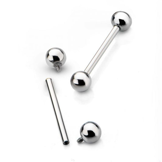 STERILIZED Titanium Internally Threaded Straight Barbell
