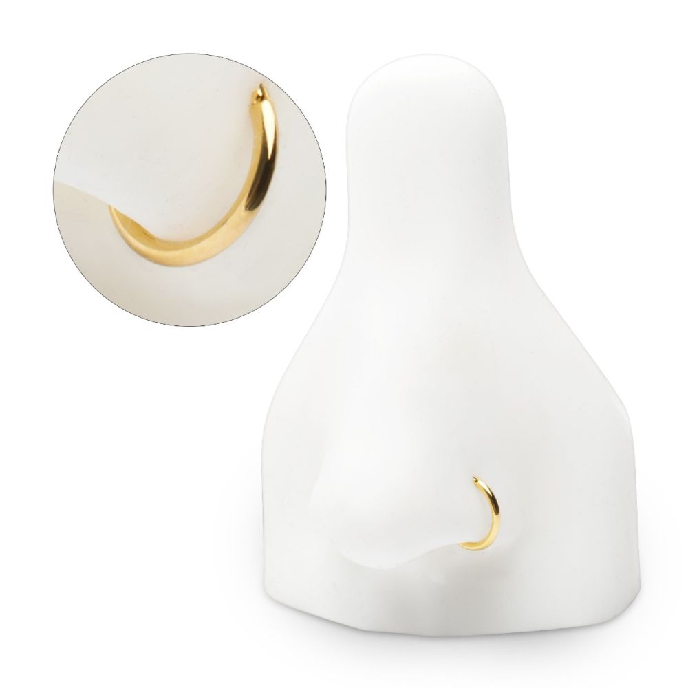 24Kt Gold PVD Titanium D-Ring Clicker