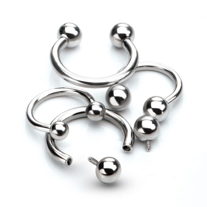 STERILIZED Titanium Internally Threaded Basic Circular Barbells