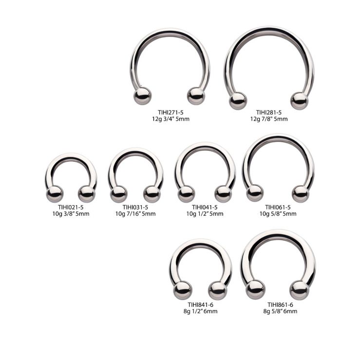 STERILIZED Titanium Internally Threaded Basic Circular Barbells