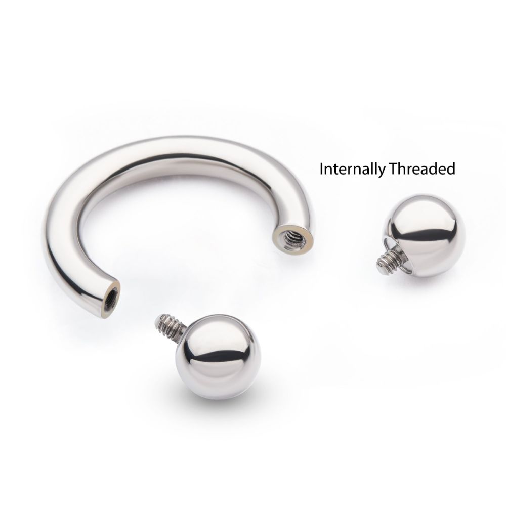 Titanium-Internally Threaded Basic Circular Barbells