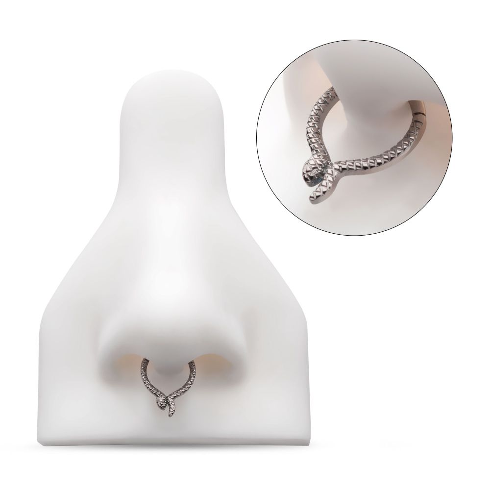 Titanium Snake Design Front Facing Hinged Segment Clicker