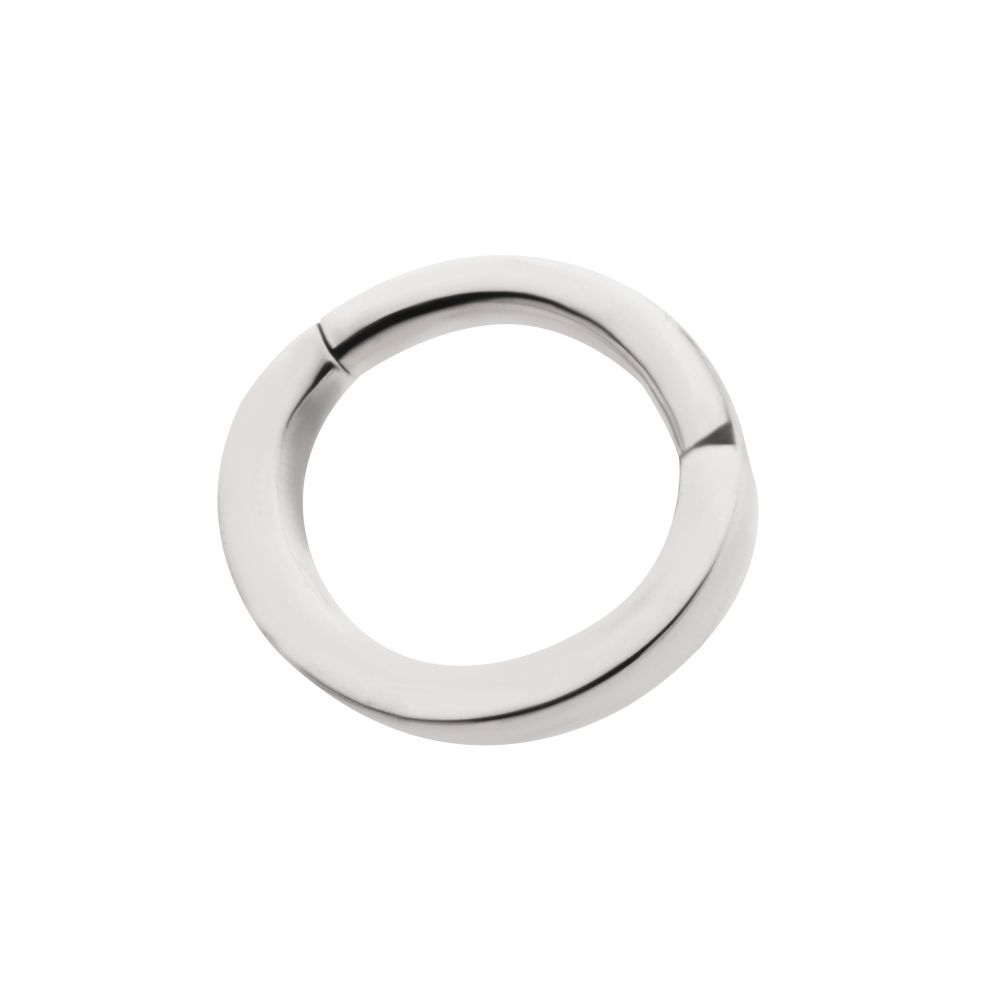 16g Titanium Oval Shape Hinged Segment Clicker (for Rook Piercing)