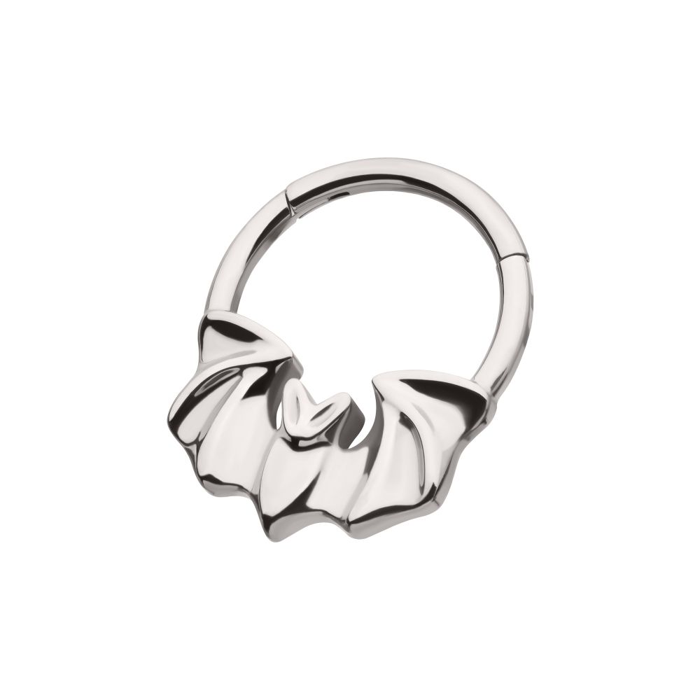 Titanium Flying Bat Front Facing Hinged Segment Clicker