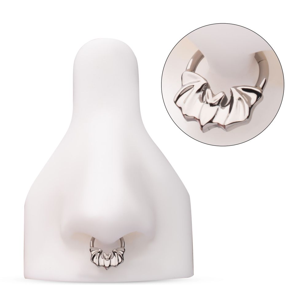 Titanium Flying Bat Front Facing Hinged Segment Clicker