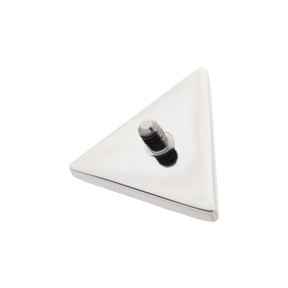 Titanium Internally Threaded Hammered Triangle Top