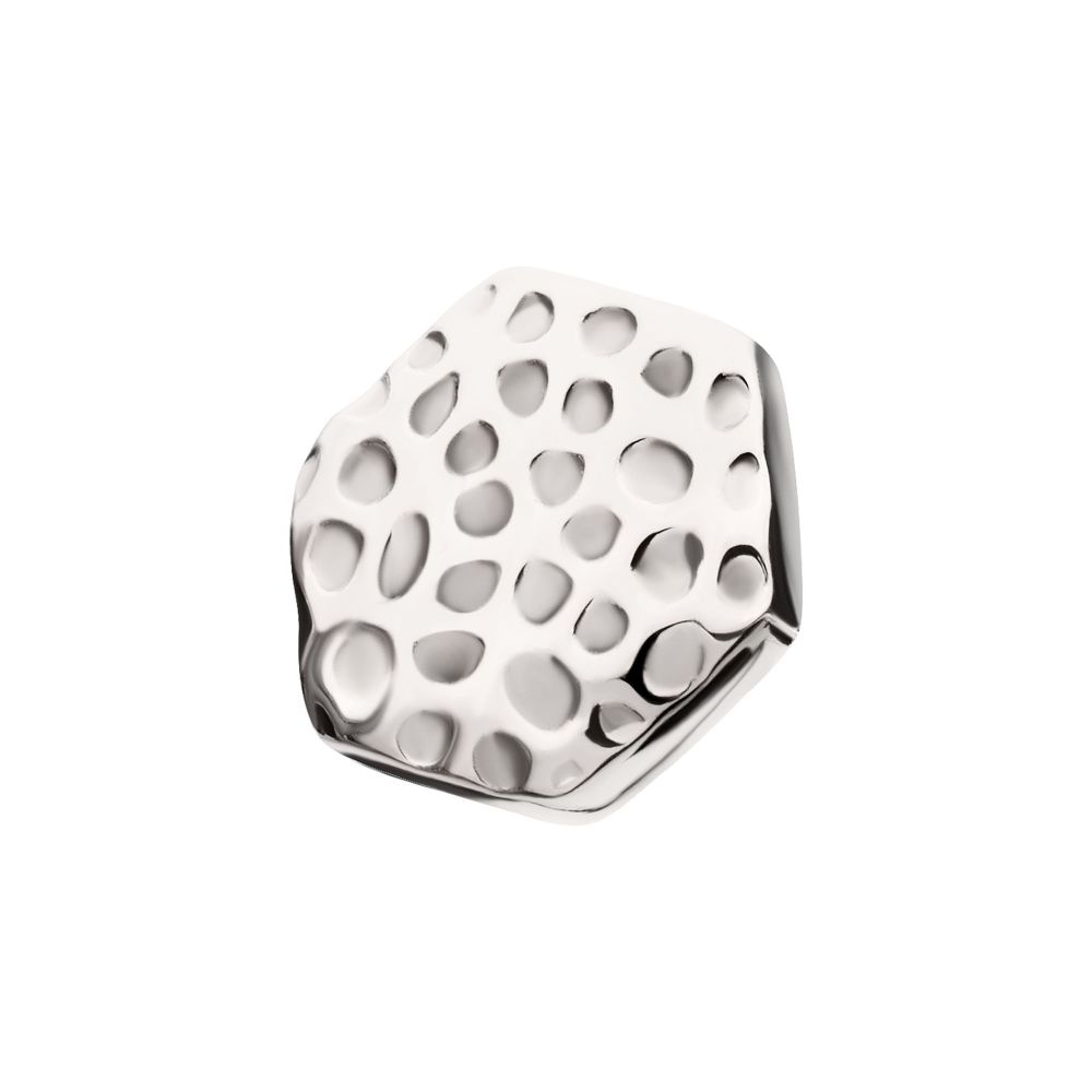 Titanium Internally Threaded Hammered Hexagon Top