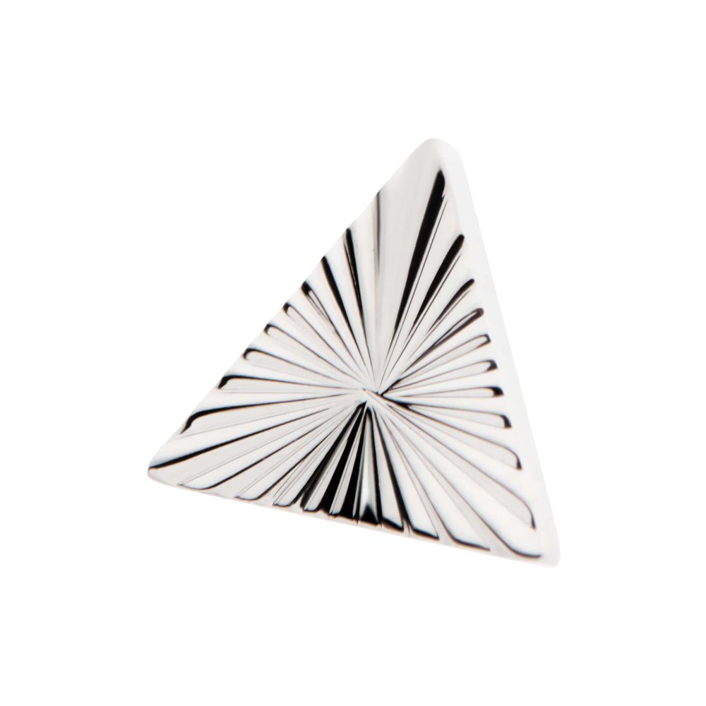 Titanium Internally Threaded Corrugated Triangle Top