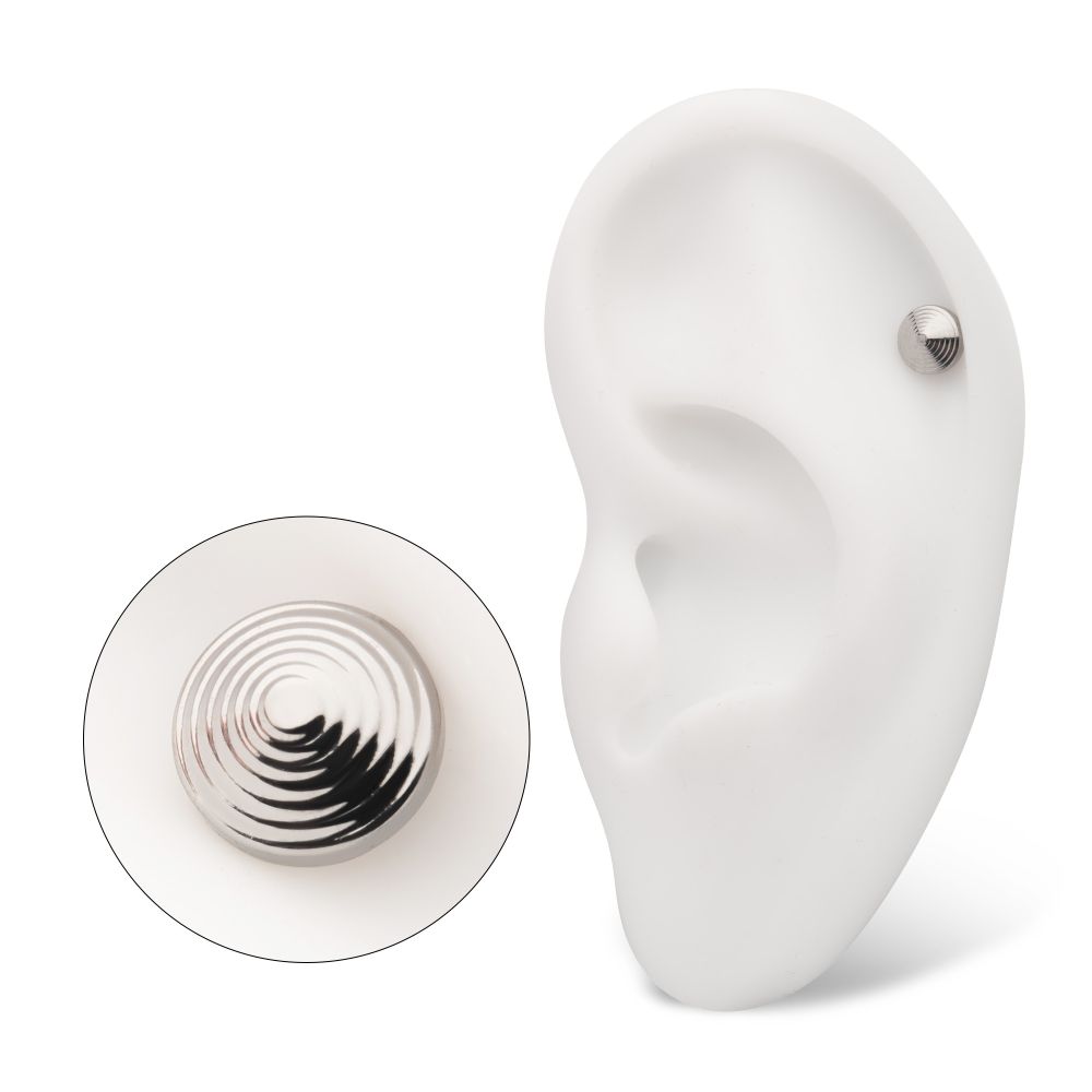 Titanium Internally Threaded Tiered Dome Disk Top