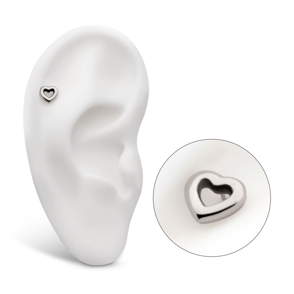 Titanium Internally Threaded Hollow Heart Top