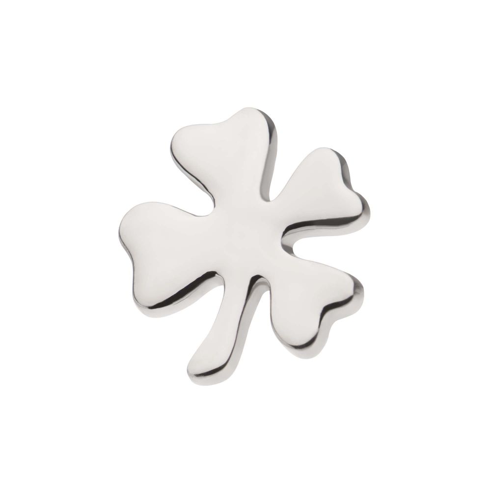 Titanium Internally Threaded 4-Leaf Clover Top