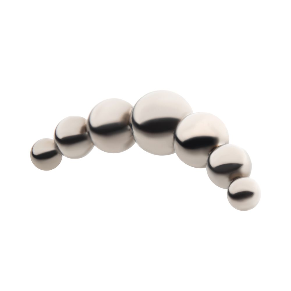 Titanium Internally Threaded with 7-Cluster Bead Top