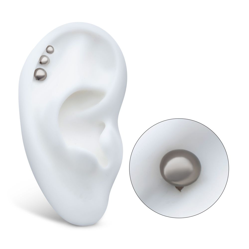 Titanium Internally Threaded UFO Shape Disk Top