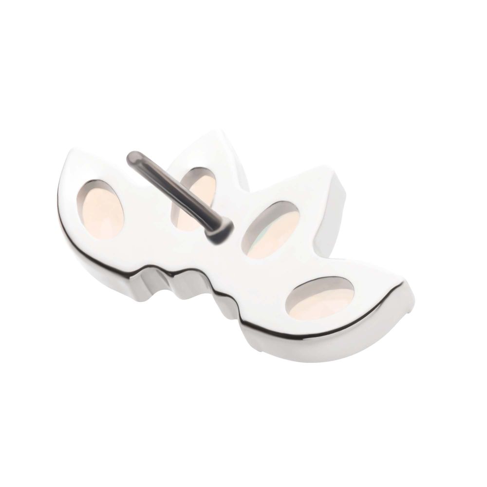 Titanium Threadless 4-Cluster Marquise Opalite Top