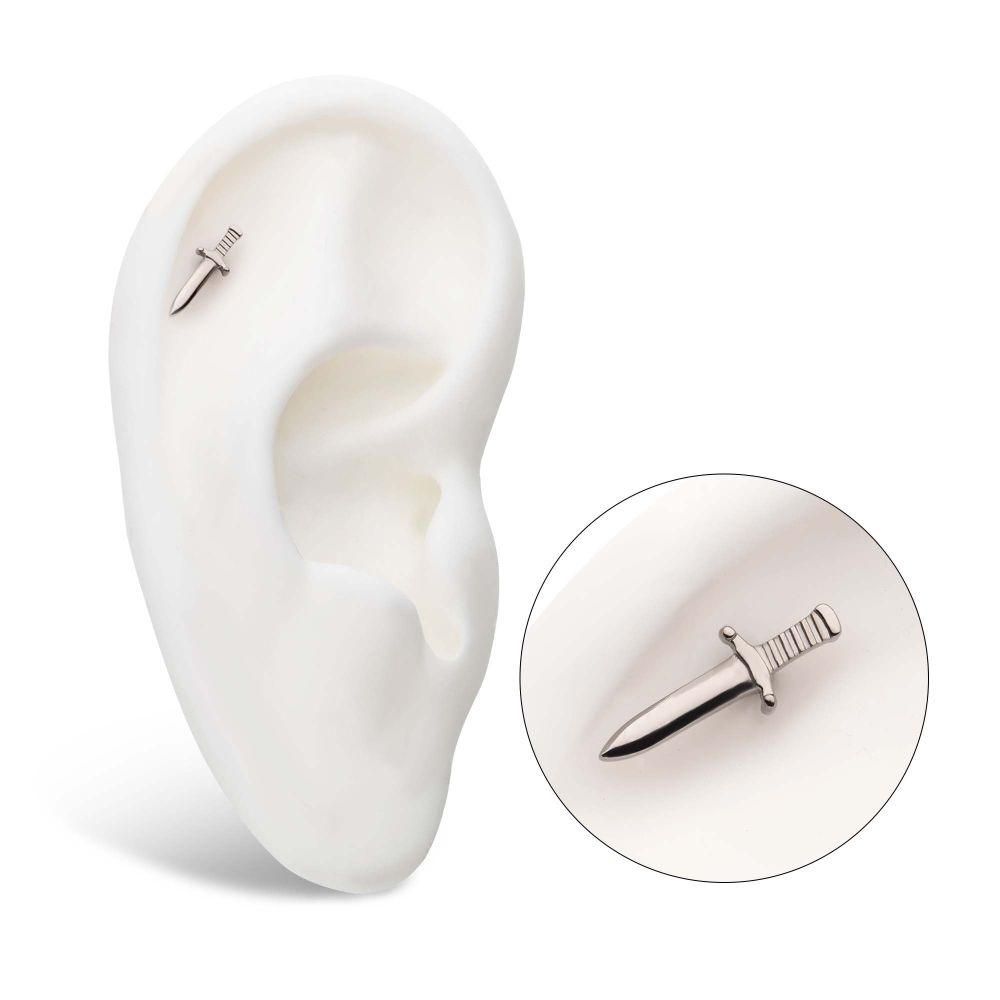 Titanium Threadless Dagger Top