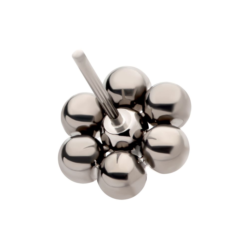 Titanium Threadless 7 Beads Hexagon Shape Top