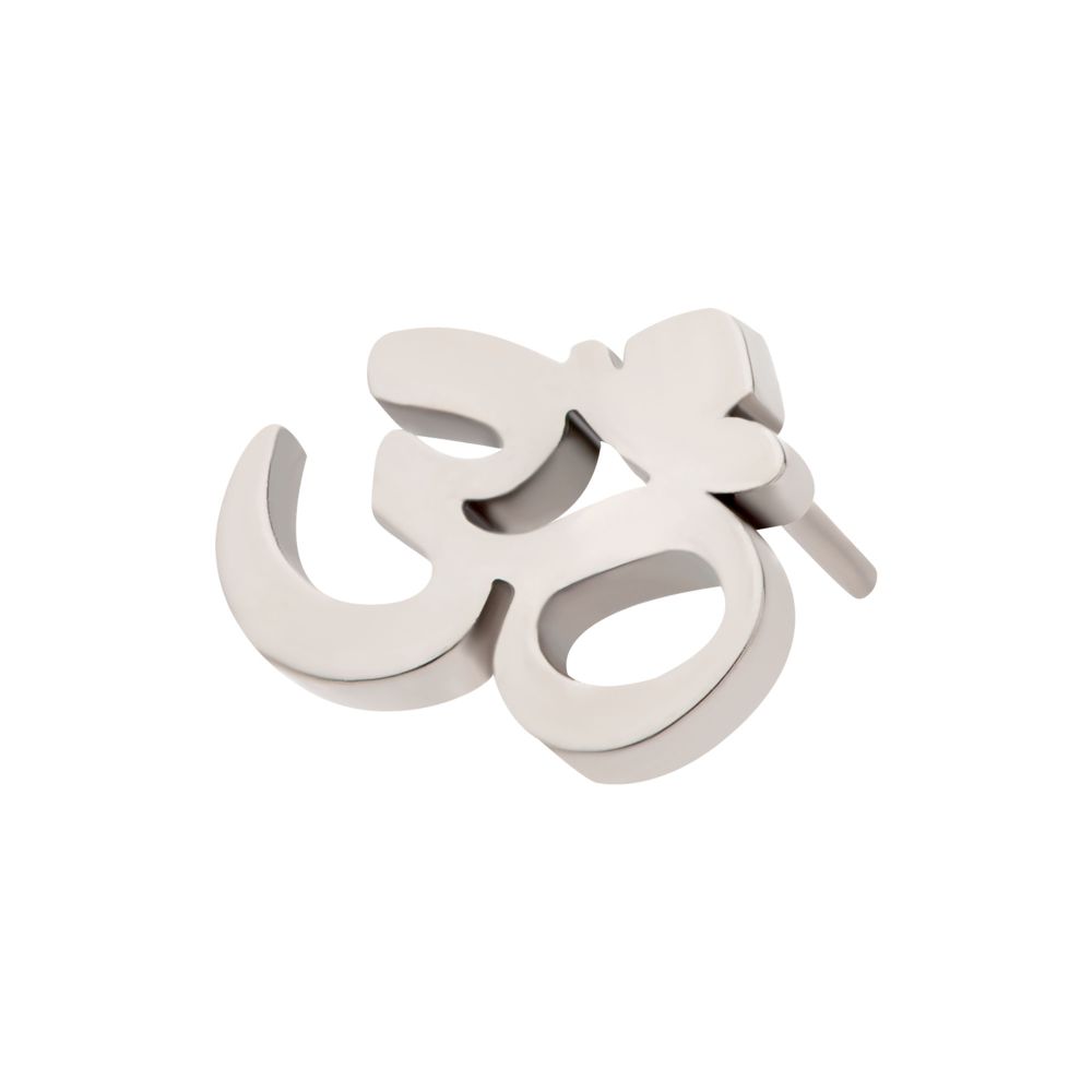 Titanium Threadless OM Symbol Top