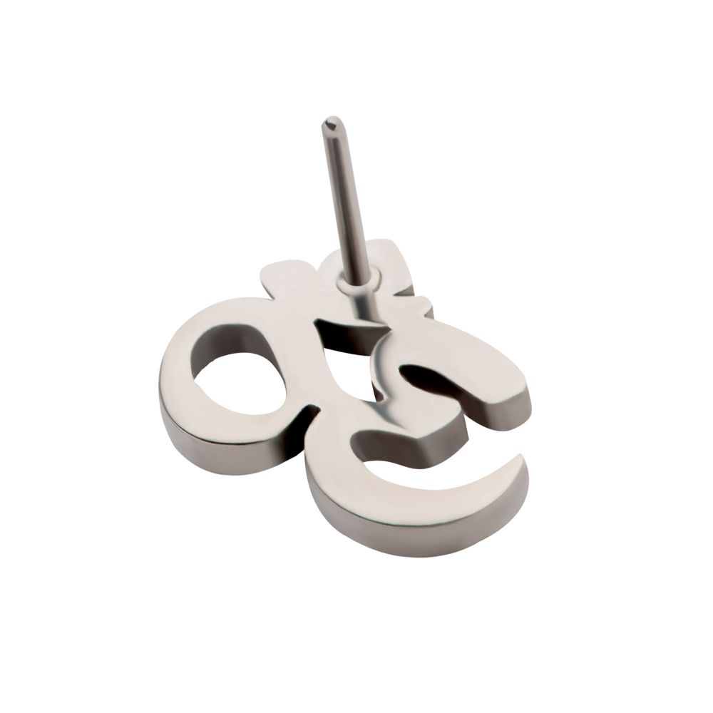Titanium Threadless OM Symbol Top