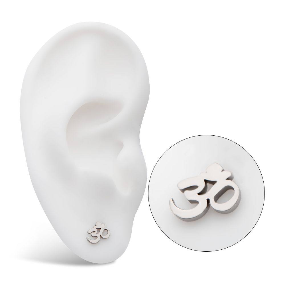 Titanium Threadless OM Symbol Top