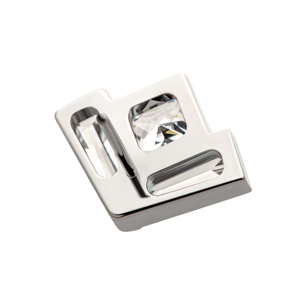 Titanium Threadless Baguette & Princess Gem Fan Shape Top