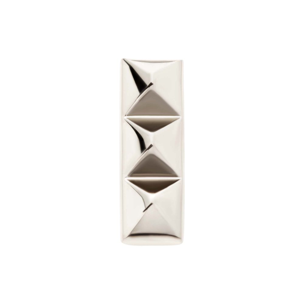 Titanium Threadless 3 Pyramid Stud Top
