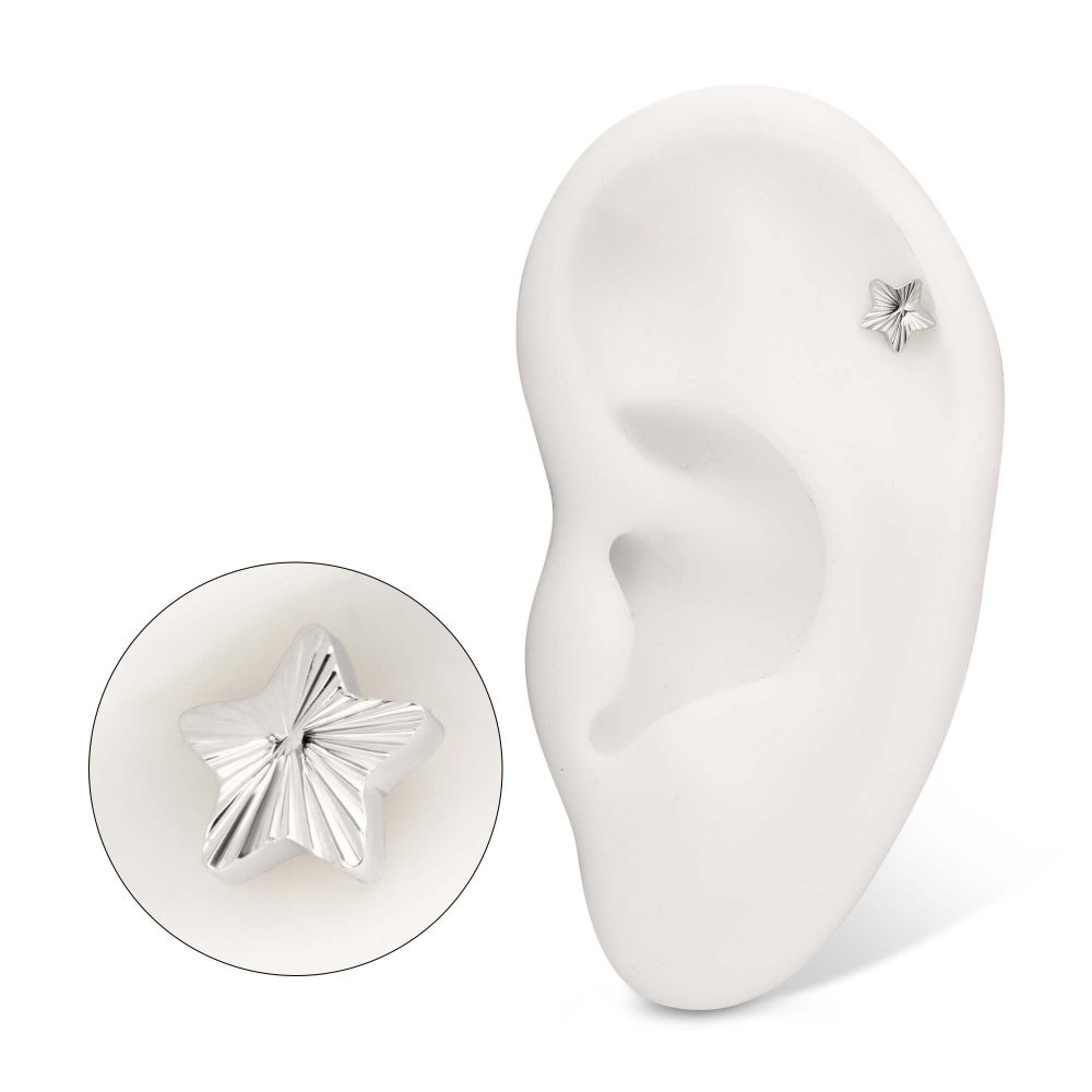 Titanium Threadless Corrugated Star Top