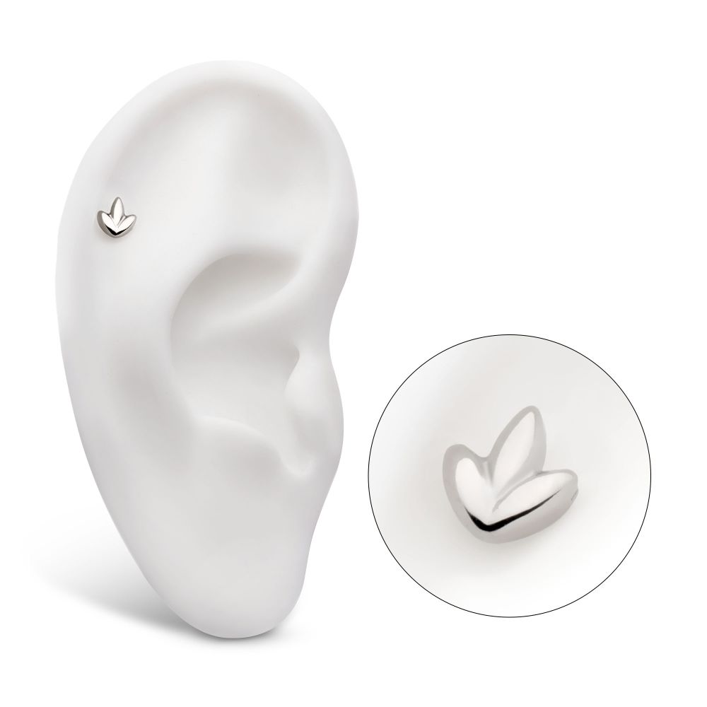 Titanium Threadless 3 Petal Shape Cluster Top