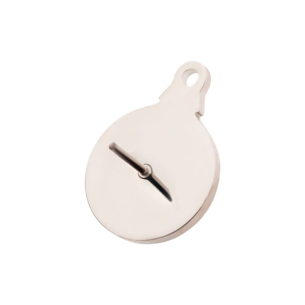 Titanium Threadless Christmas Ornament Top