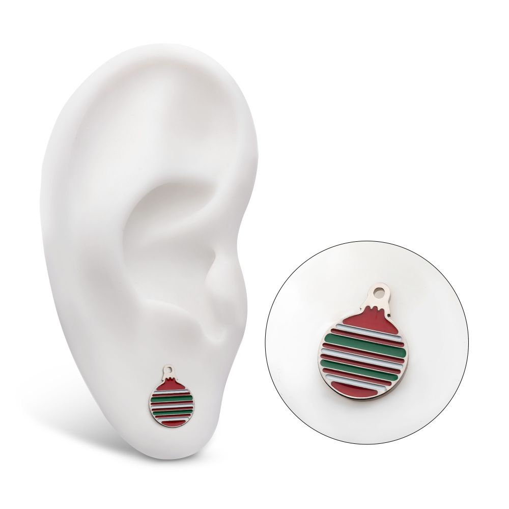 Titanium Threadless Christmas Ornament Top